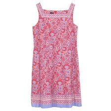 Talbots Dress Preppy Coastal Resort Boho Feminine Sleeveless Summer Midi 16
