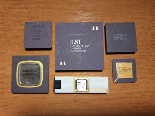vintage IC for collection or GOLD scrap NEC LSI Siemens National Semi