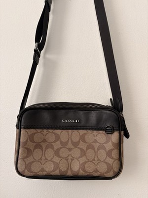 coach ショルダーバッグ　Style No. C4149 Coach Graham C4149 Crossbody Bag In KHAKI BLACK Sig Canvas