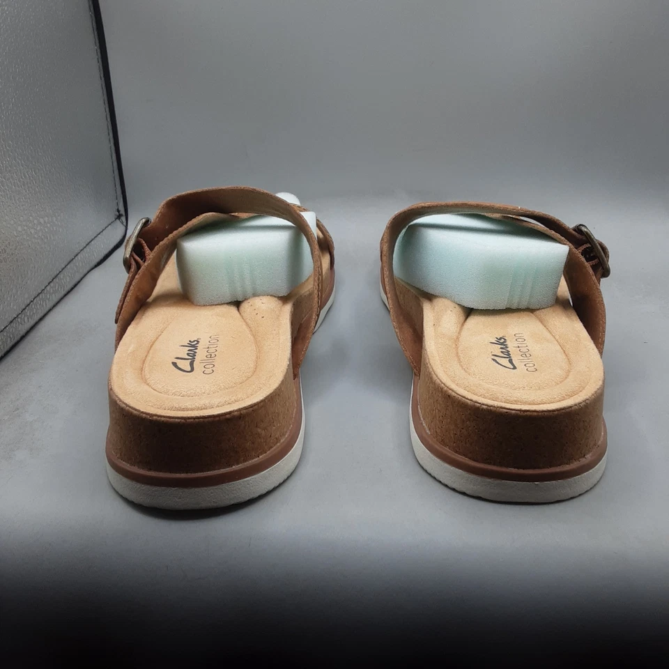 Sandalias de Tanga Clarks Brynn Madi Para Mujer 11M Cuero Tostado A53 Foto 4 de 4