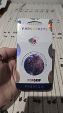Popsocket Galaxy Purple Glitter Popgrip Premium Phone Grip & Stand Swappable Top