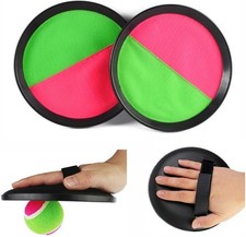Toss  Catch Game Set 2 Catch Discs 7.3"  Ball Outdoor Kids Sports Toy
