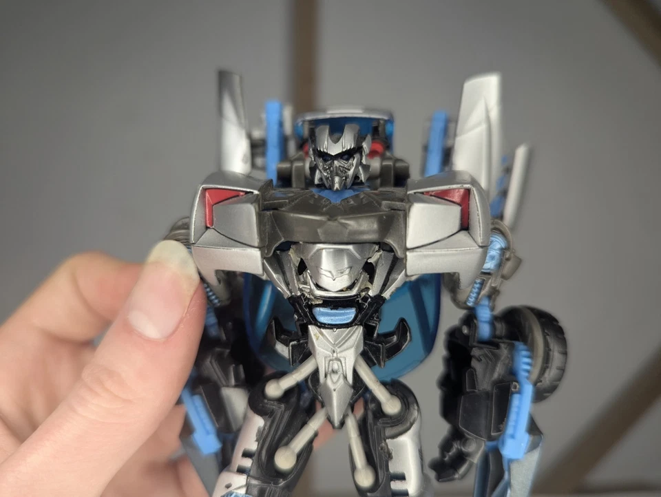 Read Description Transformers: Hunters - Sideswipe, Deluxe Class (2010, Hasbro)  - Image 2 of 4