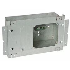 Raco 263 Electrical Box, 113.3 Cu In, Data Box Type, 3 Gangs, Steel,