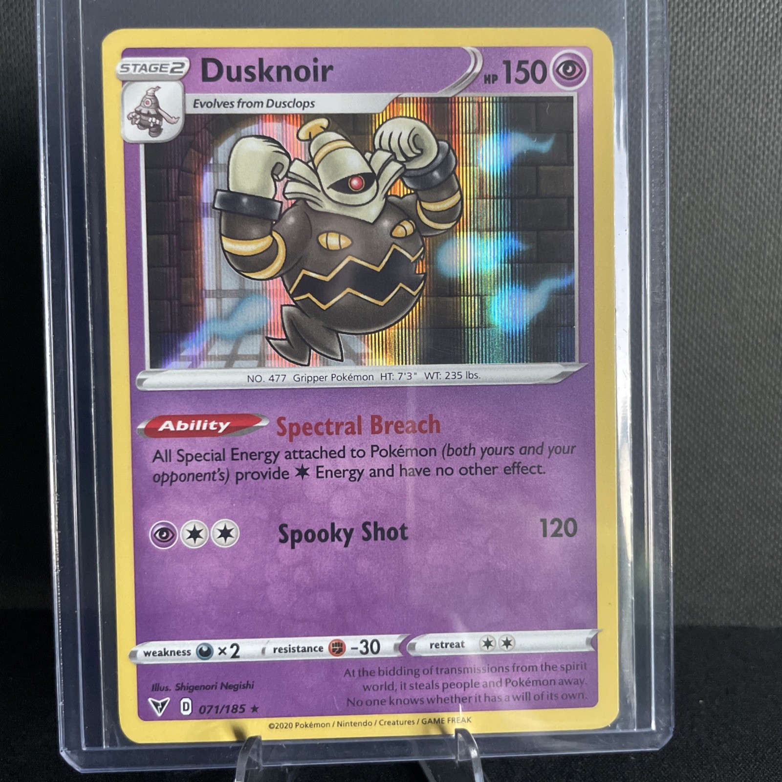 Dusknoir 71/185 Vivid Voltage Holo Holo Rare Pokémon TCG