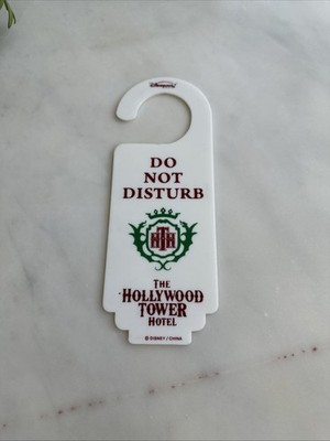 Disneyland Paris Tower Of Terror Door Hanger Do Not Disturb Hotel Disney Parks