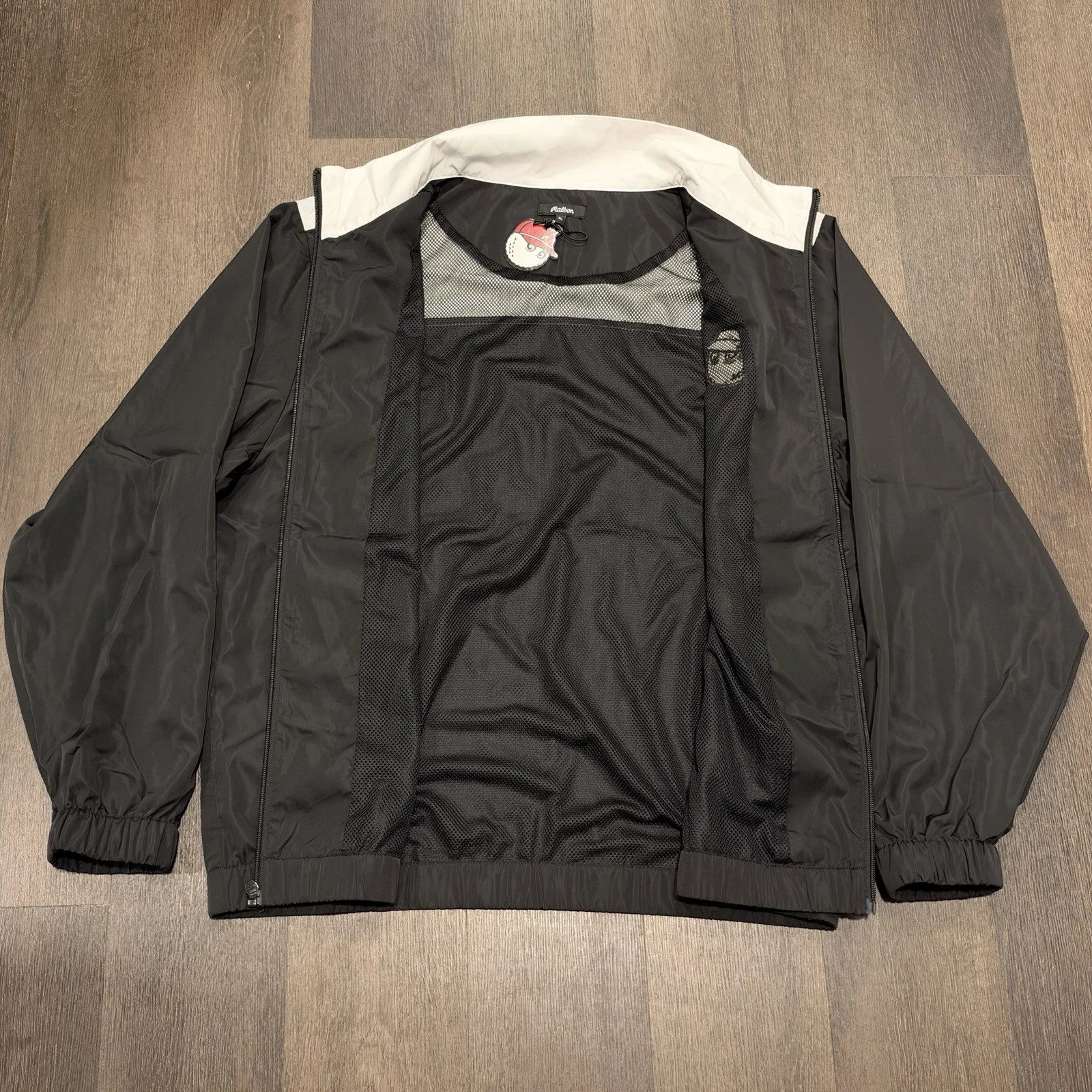 NEW Malbon Golf x TaylorMade Stealth Component Nylon Jacket Black Size XL RARE! - product detail image 2