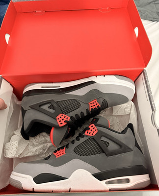 Jordan Air Jordan 4 Retro Mid Infrared 2022 Gray/Black/Red DH6927-061