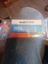 WOKOK 564XL Cyan Ink Cartridge for HP Inkjet, Compatible Model 564XL, MPN 564XL