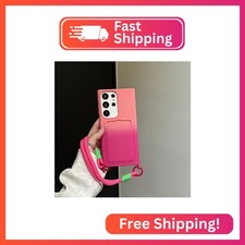 ZCDAYE Case for Samsung Galaxy S24, Cute Gradient Color Case with Card Holder, P