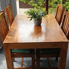 Oak Dining Table And 4 Chairs