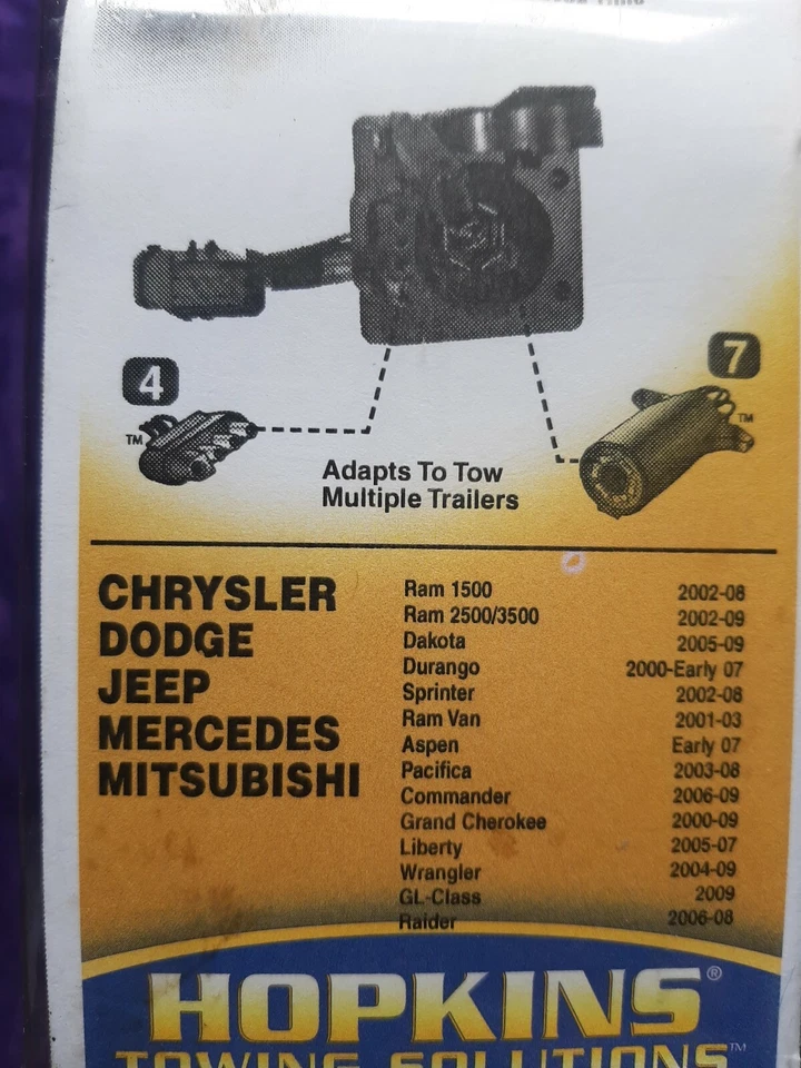 NUEVO HOPKINS Dodge, jeep, Mitsubishi, Chrysler kit de cableado lado del vehículo 42145 Foto 3 de 4