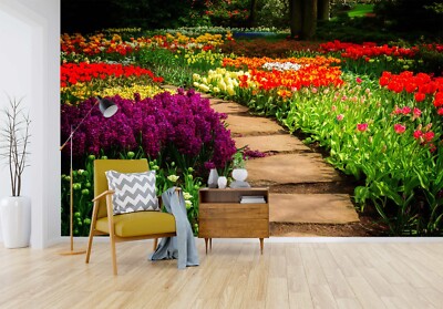 3D Colorful Garden G9923 Wallpaper Wall Murals Removable Self-adhesive Honey