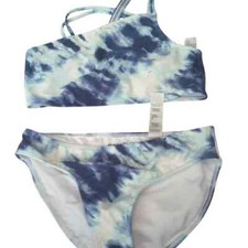 Abercrombie  Fitch Kids Blue Tie-Dye Swim Set 13/14 girls