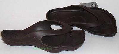 NEU Crocs ABF Flip Women W5 Größe 34,5 Zehentrenner espresso Badeschuhe Sandale