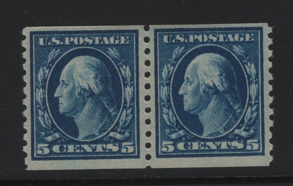 447 Pair VF-XF original gum mint previously hinged with nice