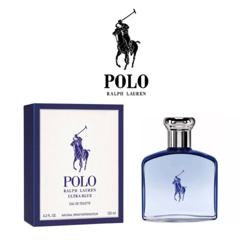 Polo Ultra Blue by Ralph Lauren 4.2oz Eau de Toilette Spray For Men New In Box