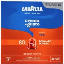 240 coffee ALUMINUM capsules LAVAZZA compatible NESPRESSO pods (3 boxes x 80 c.)
