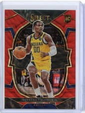 2022-23 Panini Select Asia Tmall BENNEDICT MATHURIN RC Rookie Red Wave Prizm