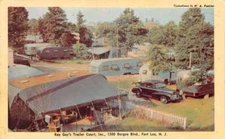 Fort Lee New Jersey Ray Guys Traier Court Vintage Postcard AA102514