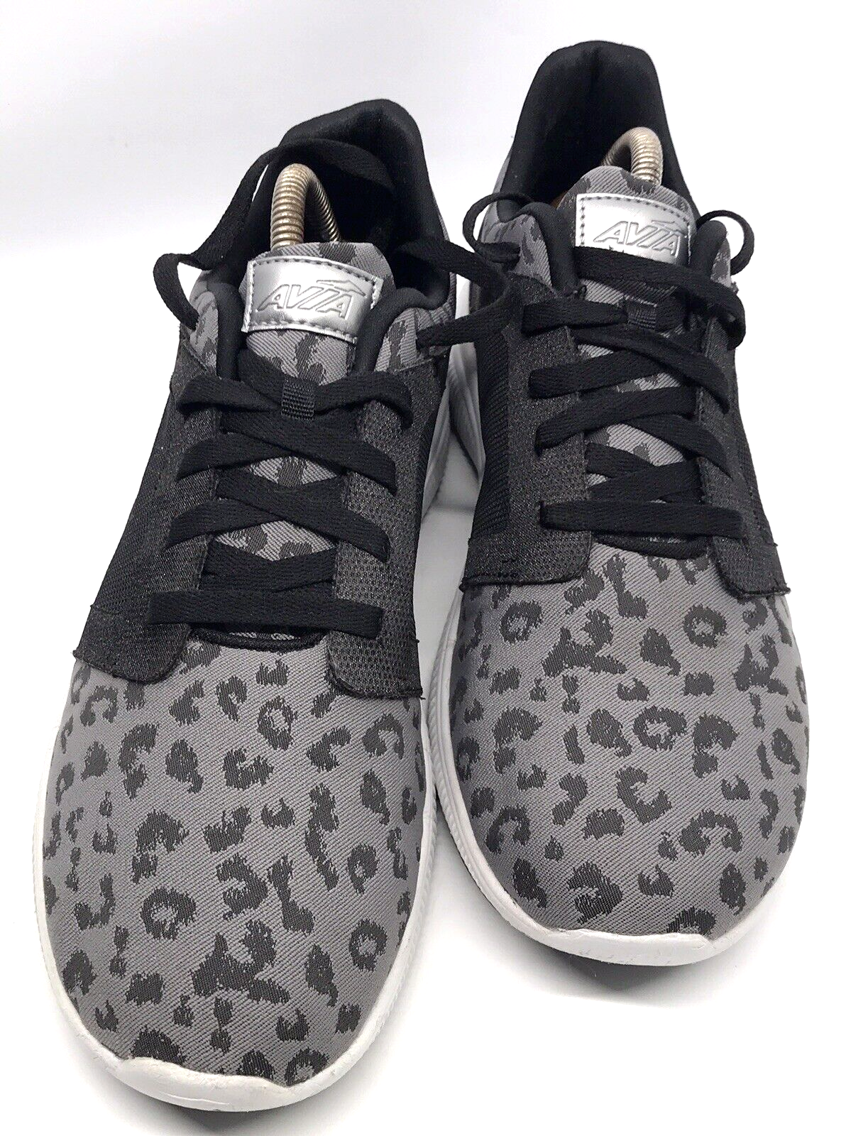 SAOLA Scarpe AVIA donna memory foam nero grigio stampa lepardo taglia 10 sneakers leggere