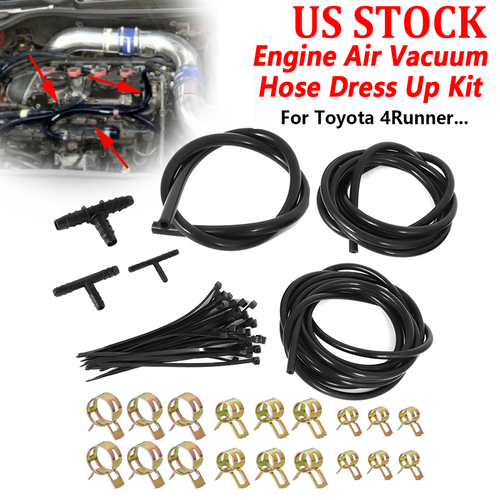 US For Toyota 4Runner Cruiser Corolla Engine Room Air Vacuum Hose Dress