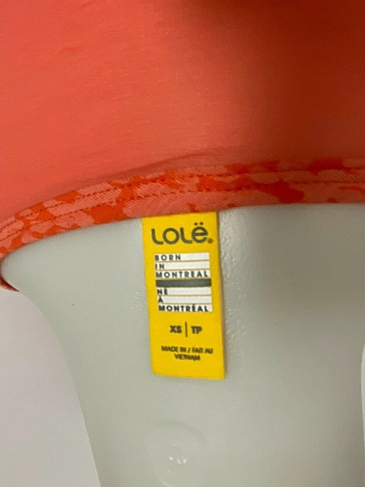 $60 Lole Sheila футболка верхний XS, S оранжевый новый с Ярлыками влаги впитывающей сетки вставить активный - Изображение 4 из 4