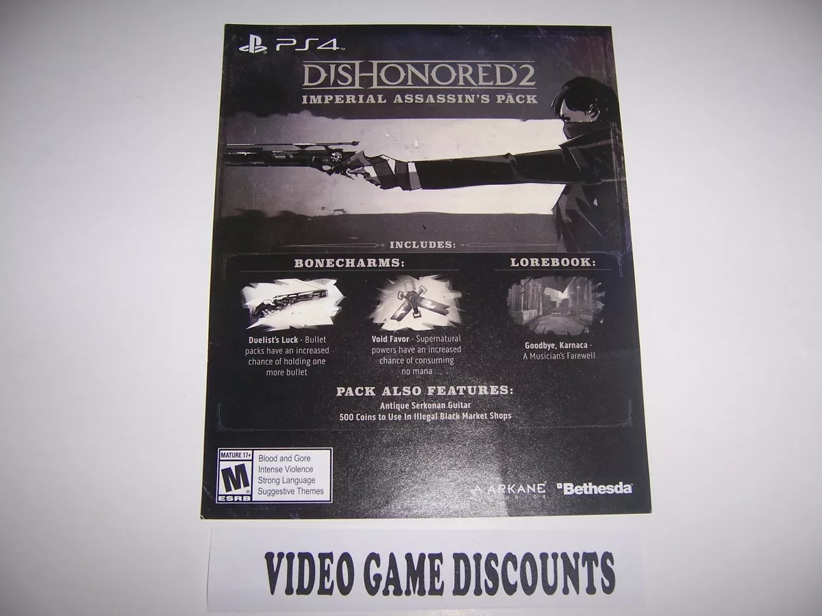 Dishonored 2 ps4 digital code new arrivals