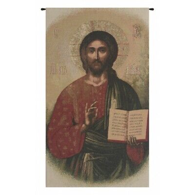 Jesus Christ Tapestry Holy Heaven Gold Heart Wall Hanging Home Bedspread Cover 