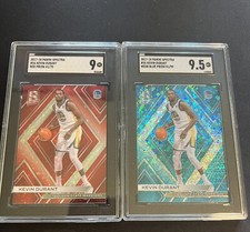 2017-18 Panini Spectra #26 Kevin Durant Neon Blue Prizm /99 &Red Prizm /75 Lot 2
