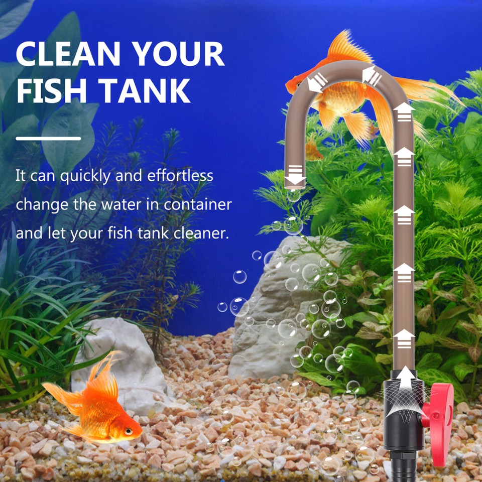 Aquarium Water Siphon Fish Tank Vacuum Cleaner Fish Tank Water Cleaner