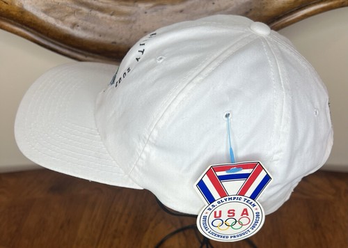 Lot Vintage 2002 Olympische Winterspiele Salt Lake City weiß Snapback Mütze Kappe signiert - Bild 3 von 15