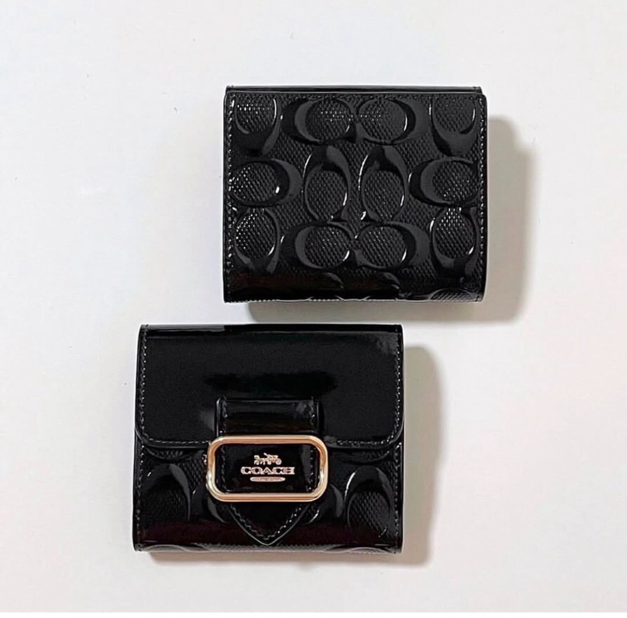 折りたたみ財布 COACH Small Morgan Wallet In Signature Leather CV416 NWT Coach Small Morgan Wallet In Signature Leather CT987