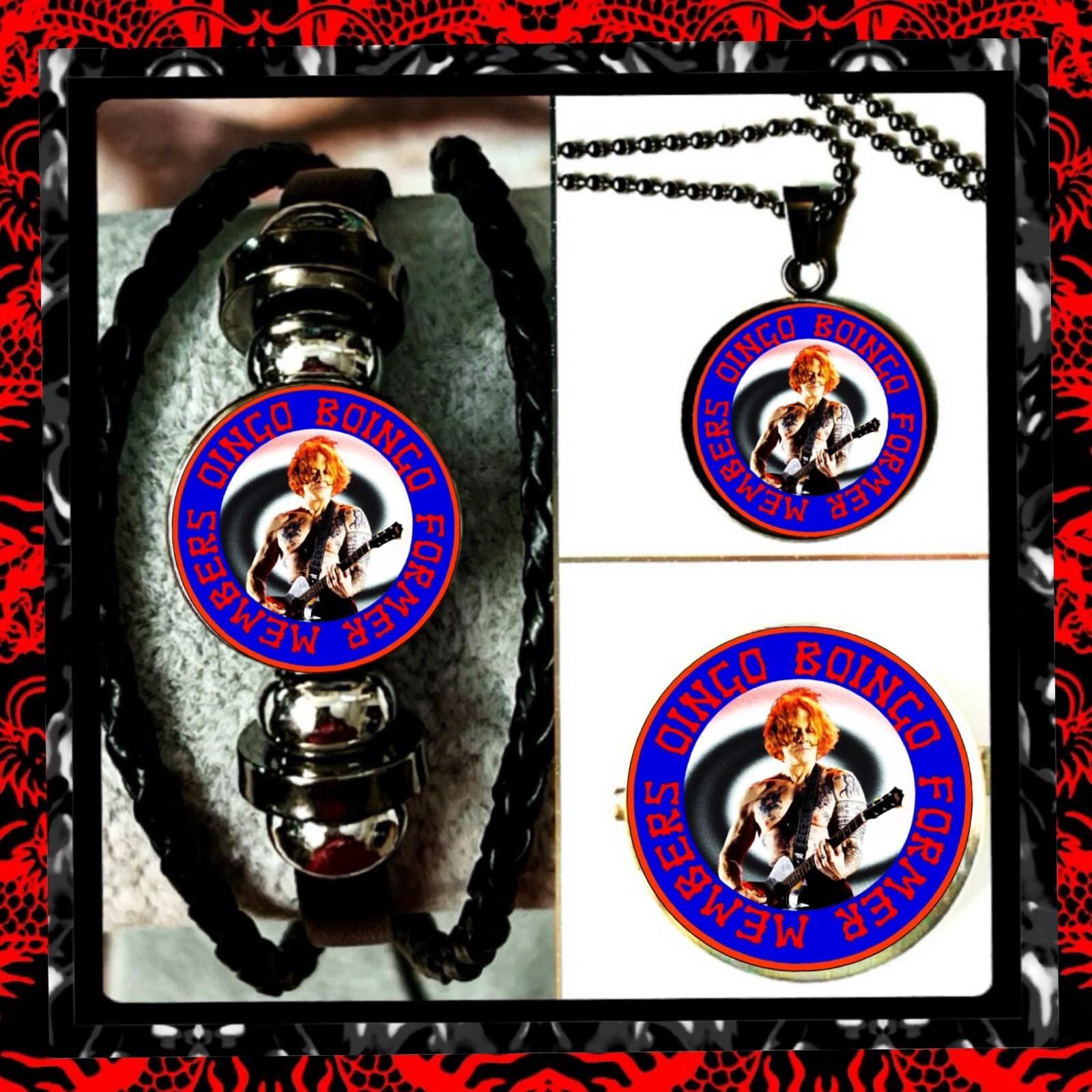 OINGO BOINGO🇺🇸 BRACELET ➕NECKLACE➕PIN 🇺🇸 CONCERT GOODS 👍🏻