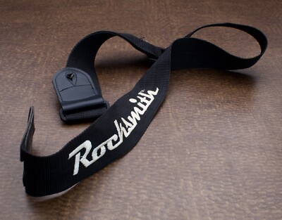 RockSmith Rocksmith Authentic Games Black Original Guitar Strap