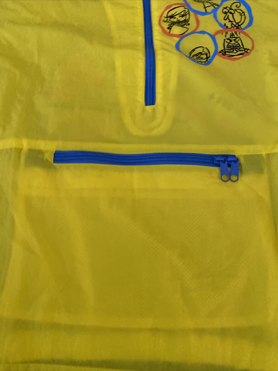 Disney Parks Pixar “Inside Out' Windbreaker yellow size Disney Parks Pixar “Inside Out' Windbreaker yellow size