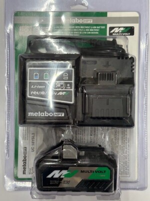 Metabo HPT MultiVolt 36V/18V Battery and Charger Starter Kit - Black...
