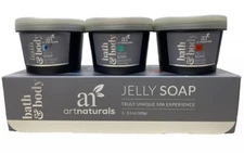 ArtNaturals Body-Wash Jelly Soap (3 x 3.5 Oz) Bath Spa Jellies Soft Skin New