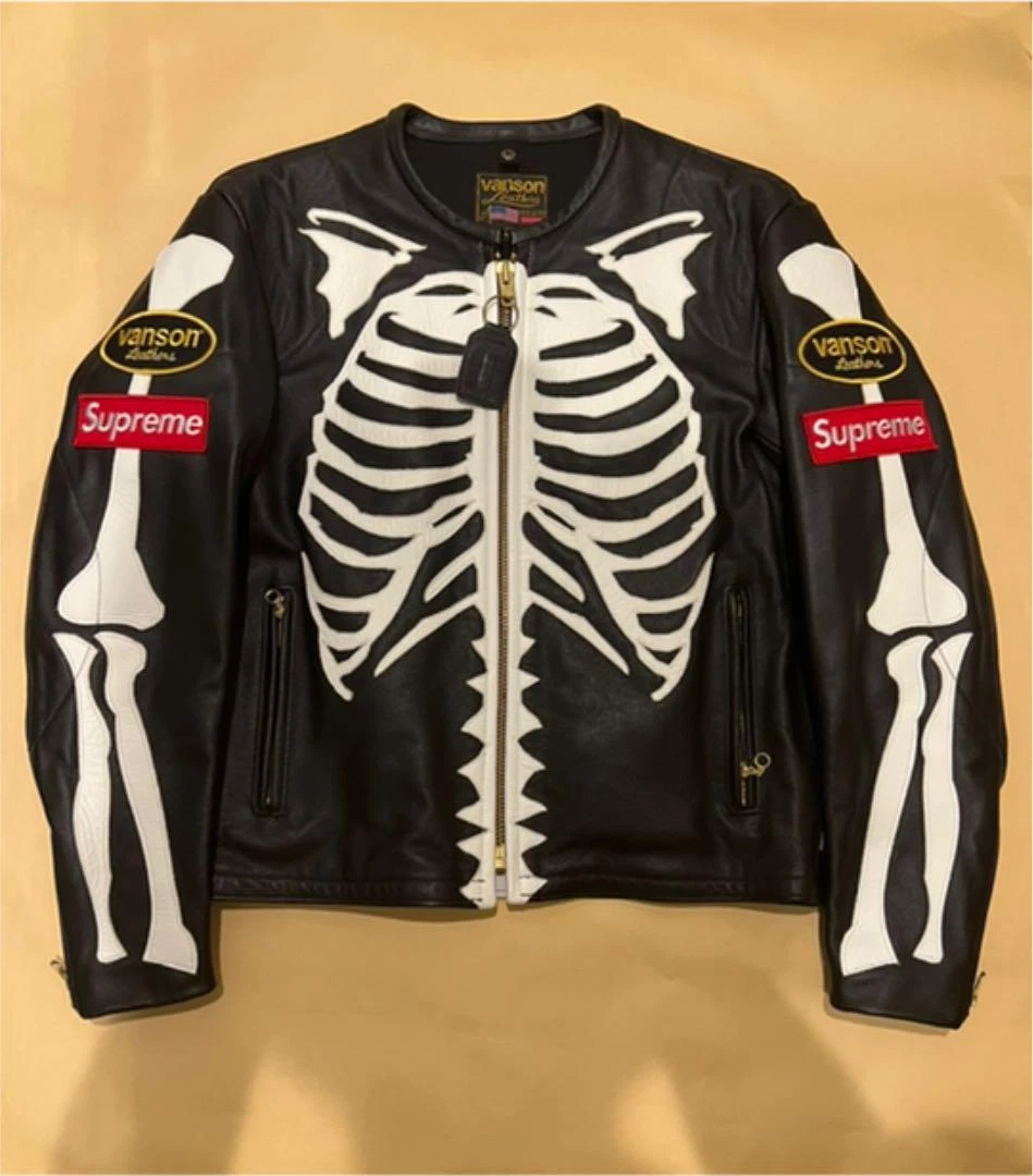 Vanson Supreme Bone Leather Jacket Size M Made in USA | eBay