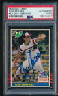 1985 Leaf #101 Tom Seaver signed auto autograph PSA/DNA super rare blue sig