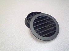 3" Round Plastic Vent - Black - Package of 4