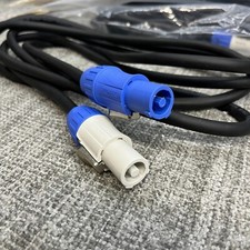 Chauvet POWERCONEXT 10ft PowerCon Extension Blue to White for Stage Lighting