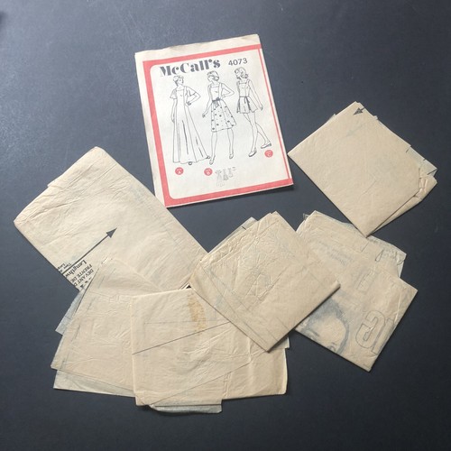 Womens Dress and Shorts Sewing Pattern Sz 16 1/2 Bust 39 McCall’s Vtg 1970s Cut - Picture 6 of 11
