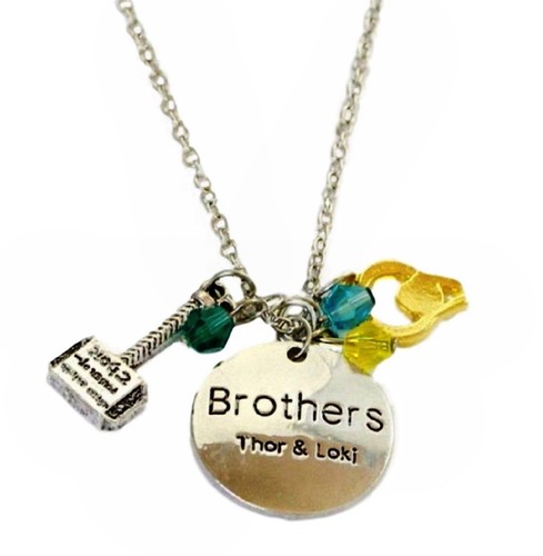 Thor and Loki Metal Pendant NECKLACE 