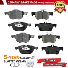 Front and Rear Disc Ceramic Brake Pads Set For 2017 2018 2019 Ford Escape
