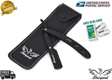 Professional Razors Barber Salon Straight Cut Throat Shaving Razor NEW, Black 