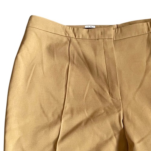 Escada for Neiman Marcus Virgin Wool Dress Pants Camel Pleated Career 46 US 16 - Picture 2 of 8
