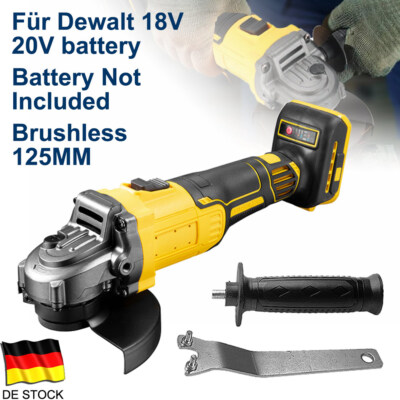 125MM Bürstenlosem Motor Winkelschleifer Akku-Schleifgerät für Dewalt 18V Akku