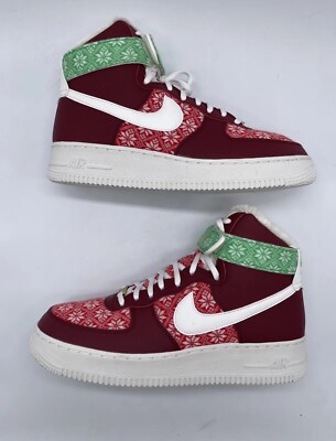 Nike Air Force 1 High Christmas Sweater Men\'s Shoes Size 10 Navidad Xmas Nike Air Force 1 High  main image 3
