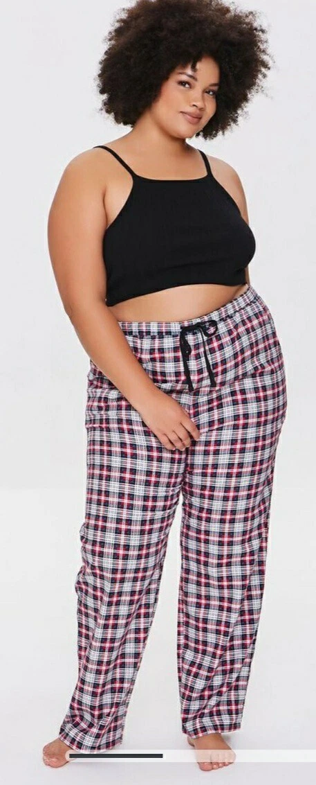 Plus size flannel pants sale